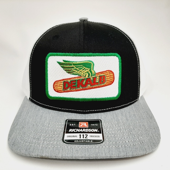 Dekalb Richardson 112 Trucker Mesh Snapback Hat Cap Embroidered Patch - Picture 1 of 3